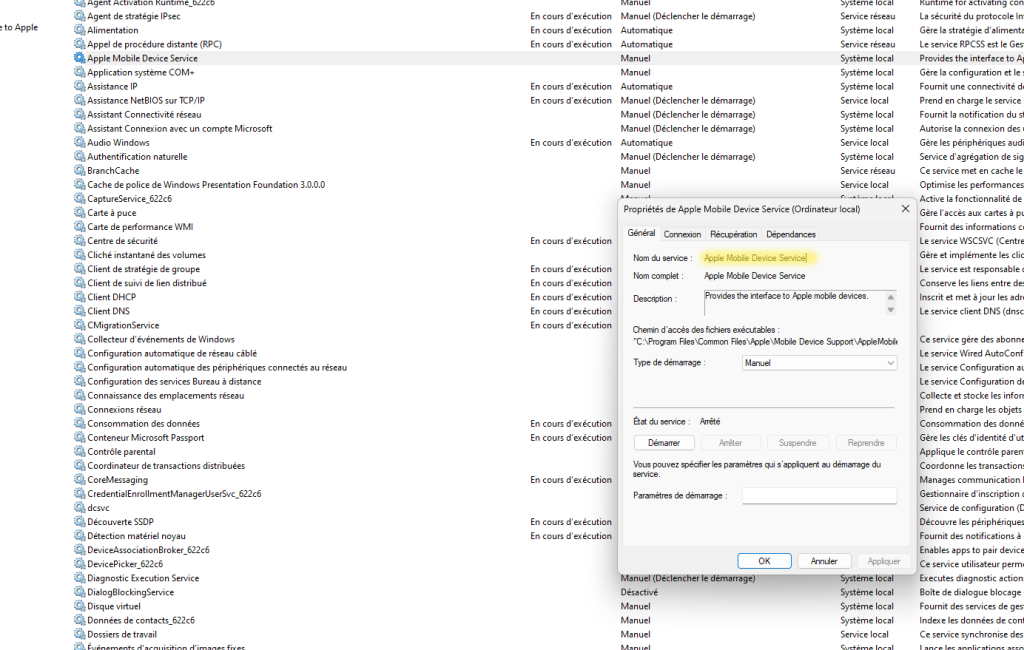 Apple Mobile Device Service Apple Mobile Device Service