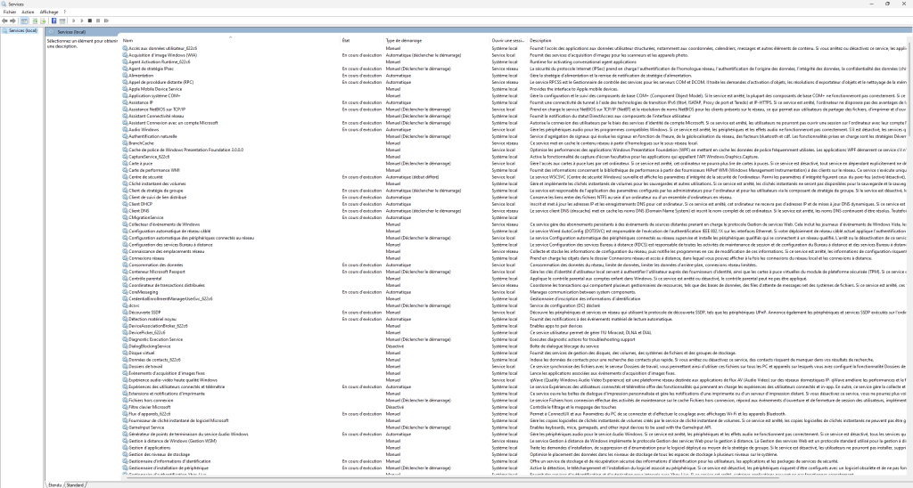 Services Windows Services Windows